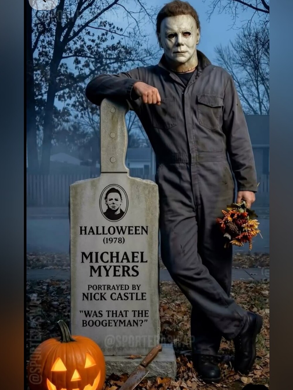 DIY Michael Myers Mens Medium Jumpsuit.